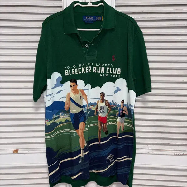 [BUNJANG] Polo Ralph Lauren Bleeker Run Club Short Sleeve Polo Shirt - Green / 폴로 랄프로렌 블리커 런 클럽 반팔 카라티 그린