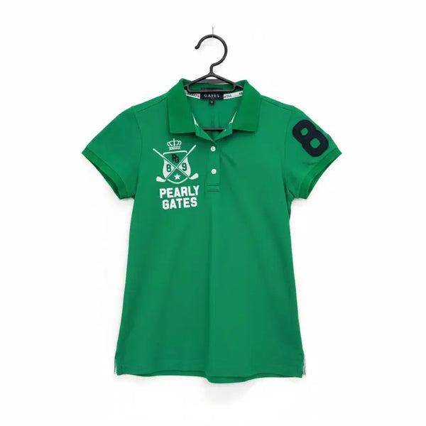 [BUNJANG] Paris Gate Golf Wear Women's Short Sleeve Collar T-shirt Green / 여성0/ 파리게이츠 골프웨어 여성 반팔 카라티 그린