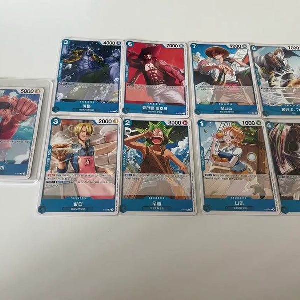 [BUNJANG] One Piece Straw Hat Pirates Blue Promo Card Set / 원피스 밀짚모자해적단 청색 프로모카드 모음 판매합니다.