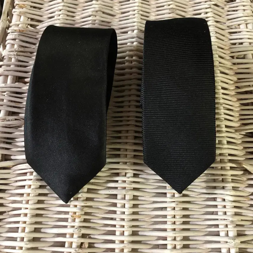 [BUNJANG] Necktie Set (2-Piece) / 넥타이 2개 세트 검정색