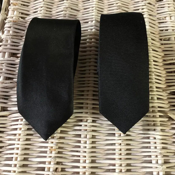 [BUNJANG] Necktie Set (2-Piece) / 넥타이 2개 세트 검정색
