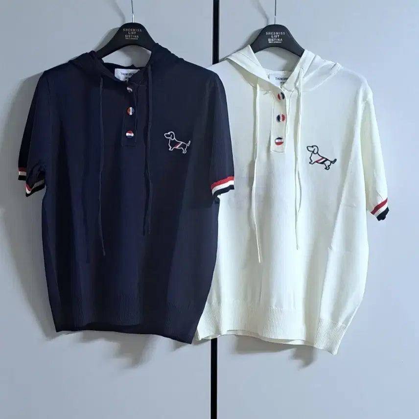 [BUNJANG] Thom Browne Women's Hooded Knit T-Shirt / (S.M.L)THOM BROWNE 여성용 후드 니트 반팔티