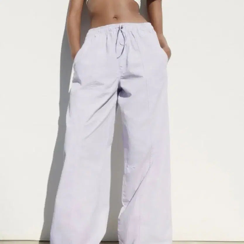 [BUNJANG] Zara Parachute Pants Lilac / 자라 파라슈트팬츠 라일락