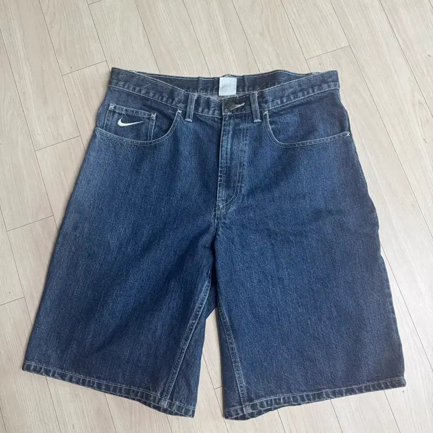 [BUNJANG] Supreme x Nike Collaboration Denim Shorts Size 34 / 슈프림 나이키 콜라보 반바지 34팜