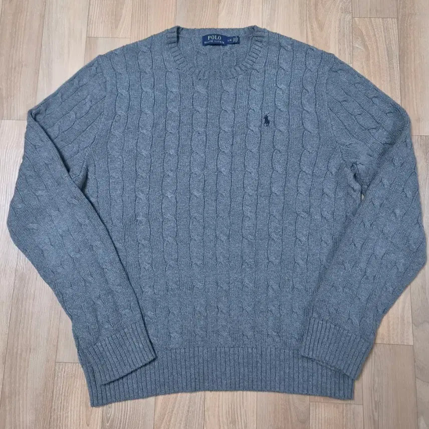 [BUNJANG] Polo Ralph Lauren Cable Knit Sweater L / 폴로 랄프로렌 꽈배기 니트 L