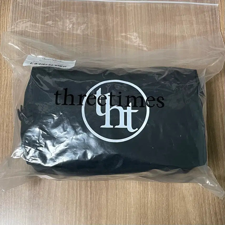 [BUNJANG] 3Times Bebe Square Pouch Black / 쓰리타임즈 베베 스퀘어 파우치 블랙