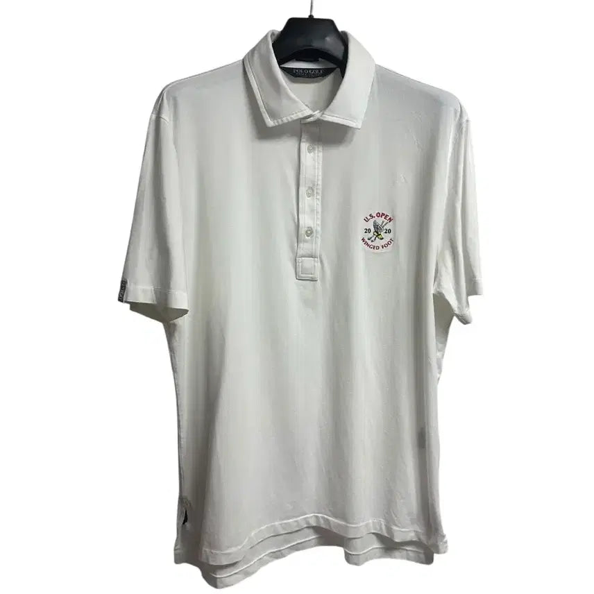 [BUNJANG] Polo Ralph Lauren White Cotton Golf Short Sleeve Polo Shirt M / 폴로 랄프로렌 골프 화이트 코튼 카라반팔티셔츠 Msize