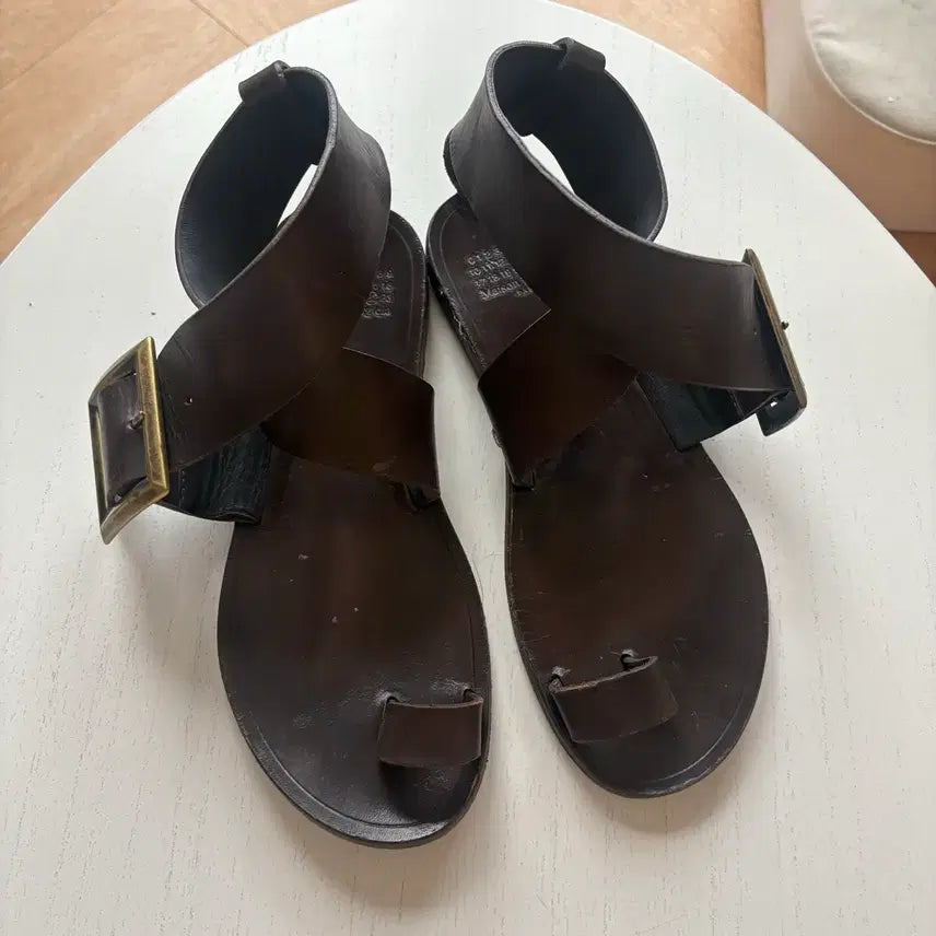 [BUNJANG] Maison Margiela Leather Sandals Brown Size 37 / 마르지엘라 샌들 브라운 37