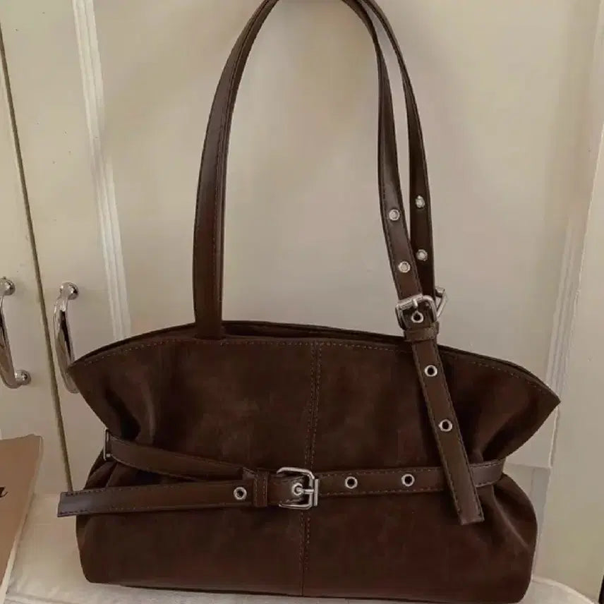 [BUNJANG] Y2K Belt Bag Shoulder Bag Shopper Bag (Brown) / 벨트백 숄더백 쇼퍼백 y2k가방