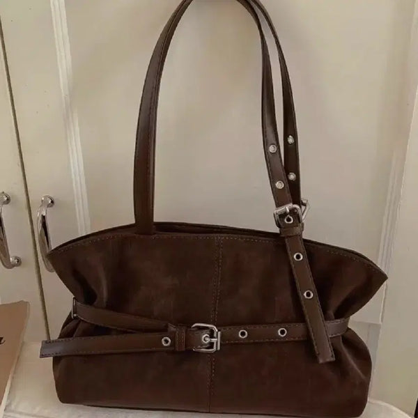 [BUNJANG] Y2K Belt Bag Shoulder Bag Shopper Bag (Brown) / 벨트백 숄더백 쇼퍼백 y2k가방