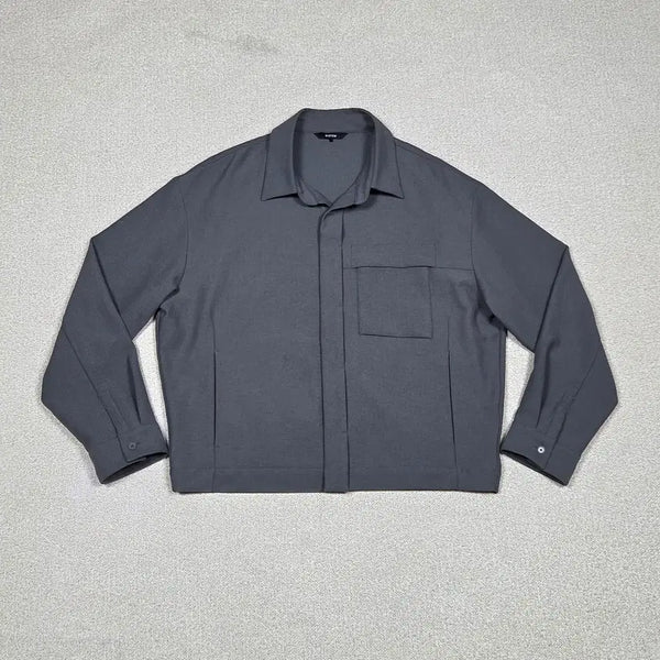 [BUNJANG] System Hidden Placket Pocket Shirt Jacket / [시스템] 히든 플래킷 포켓 셔츠 자켓 | A00474