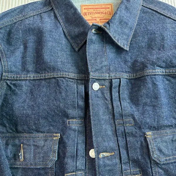 [BUNJANG] Outstanding 2nd Generation Selvage Jacket Indigo Size S / 새상품) 아웃스탠딩 2세대 셀비지 자켓 인디고 S 사이즈 팝니다.