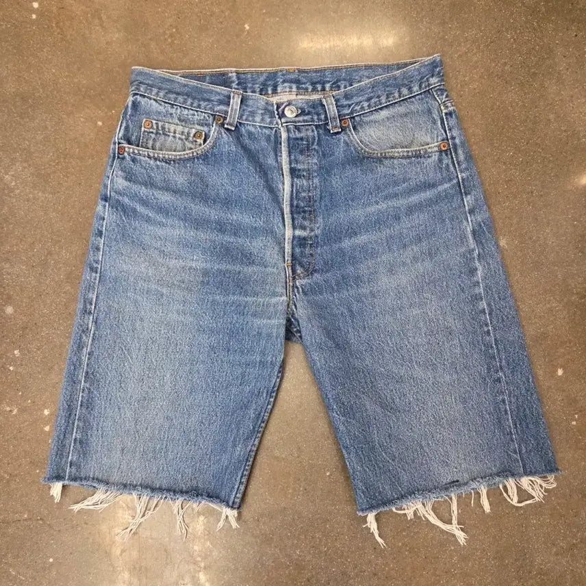 [BUNJANG] Levi's 501 90s Made in USA Denim Shorts / 리바이스 501 90s Made in USA 데님 쇼츠 반바지