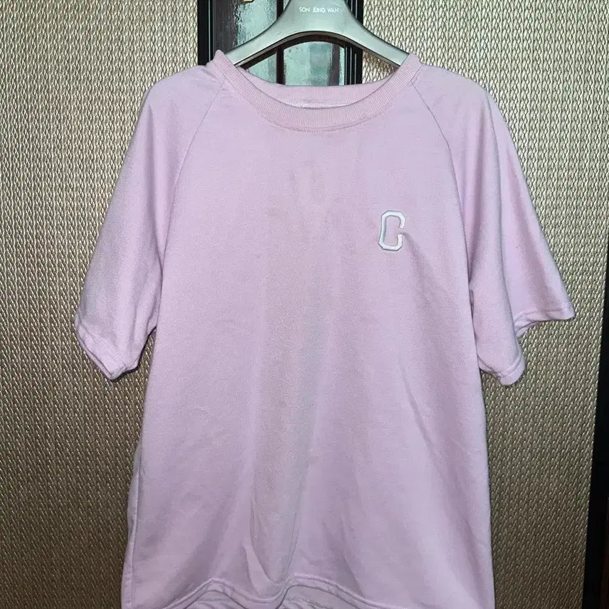 [BUNJANG] Lavender Raglan Short Sleeve T-Shirt / 연보라색 라글란 반팔티 운동복