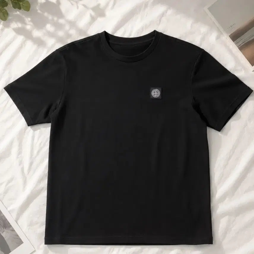 [BUNJANG] Stone Island Short Sleeve T-Shirt Black / 스톤아일랜드 반팔티 블랙