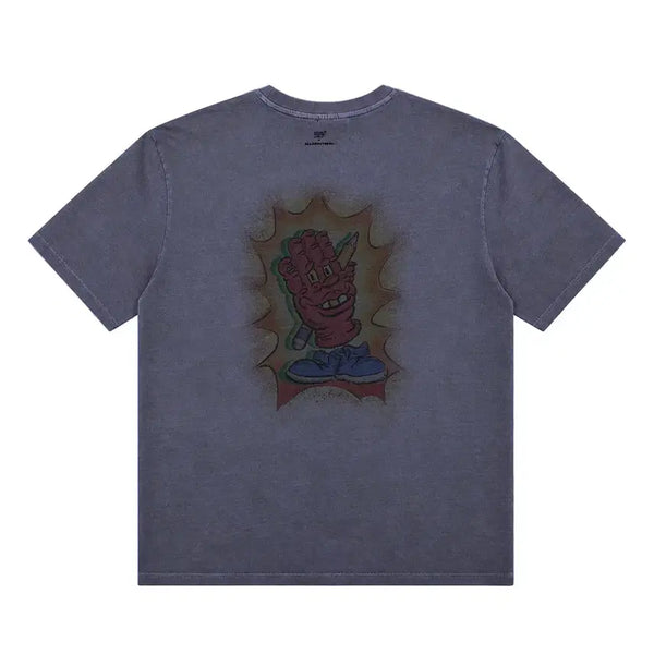 [BUNJANG] All About New x Henial Kim Monster T-Shirt Blue Size 95 / 올어바웃뉴 X 헤니알킴 몬스터 반팔티 블루 (95) 새것