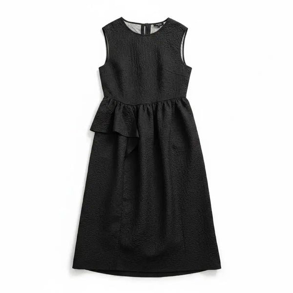 [BUNJANG] Studio Lab Women's Black Peplum Sleeveless Dress / 여성S/ 신상 스튜디오랩 블랙 페플럼 민소매 원피스