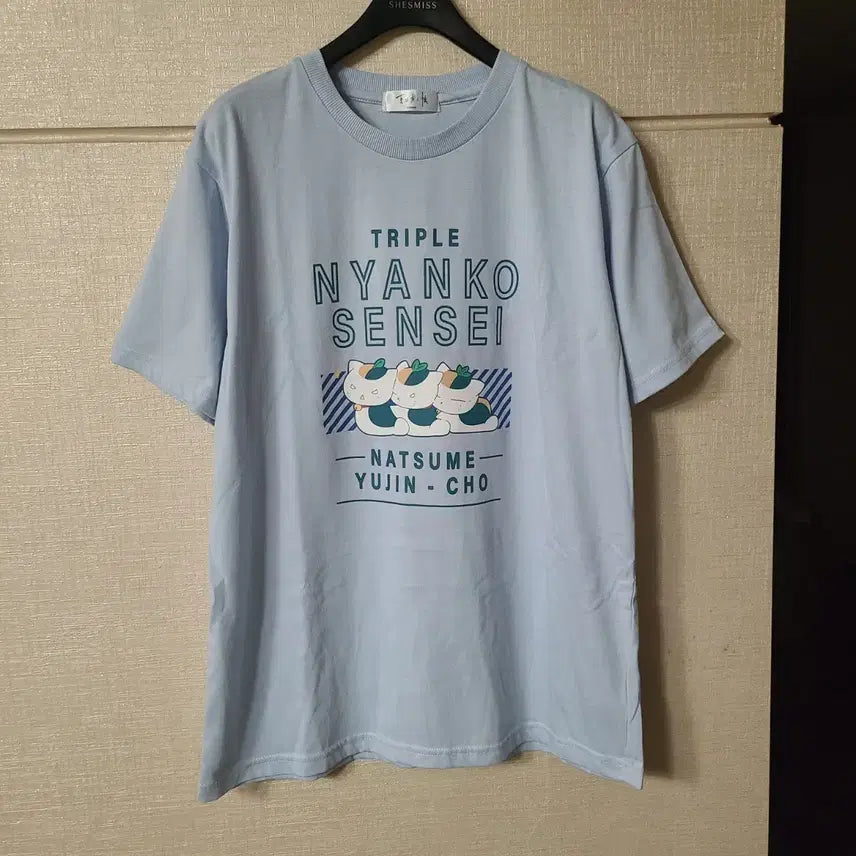 [BUNJANG] Japanese Vintage Natsume's Book of Friends Nyanko-sensei Graphic T-Shirt / 일본 빈티지 나츠메 우인장 냥코센세 프린팅 반팔 티셔츠 고양이 오타쿠