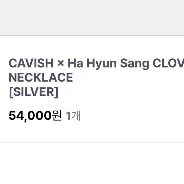 [BUNJANG] Kabishi Ha Hyun Sang Clover Necklace / 카비시 하현상 클로버 목걸이 양도