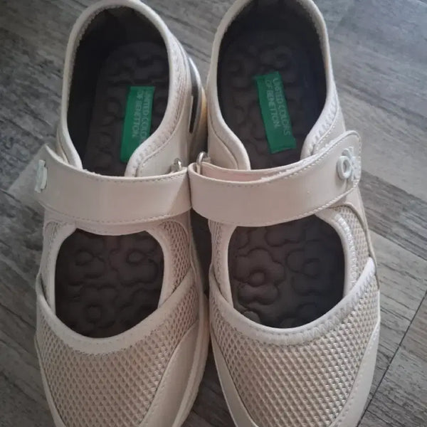 [BUNJANG] Benetton Women's Sandals Beige / 베네통 여성 샌들 베이지