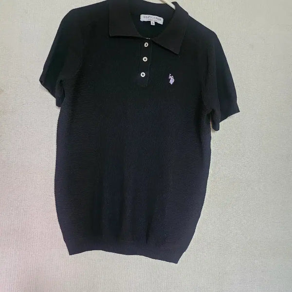 [BUNJANG] US Polo Assn. Women's Short Sleeve Knit Black / US POLO ASSN 여성 반팔 니트 블랙