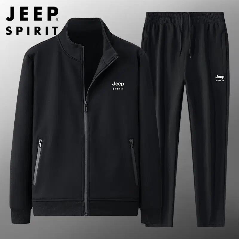 [BUNJANG] JEEP SPIRIT Men's Casual Zip-Up Set Tracksuit / JEEP SPIRIT 남성 캐주얼 집업 세트 운동복 상하의