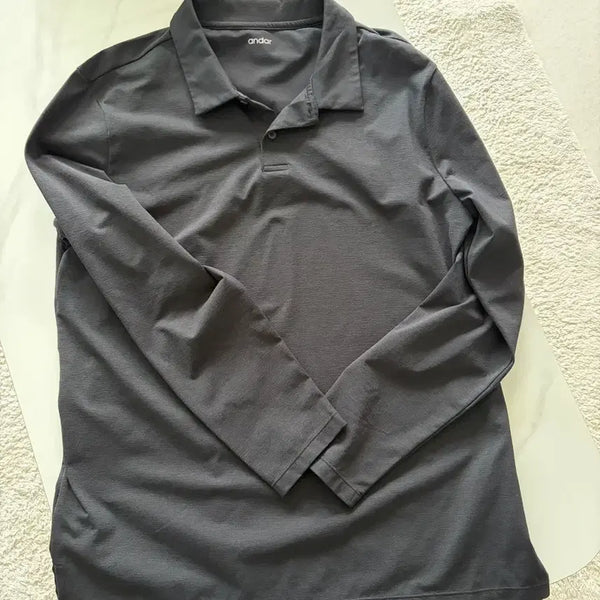 [BUNJANG] Andar Men's Long Sleeve Polo T-Shirt XL / 안다르 남성 카라티셔츠 긴팔XL