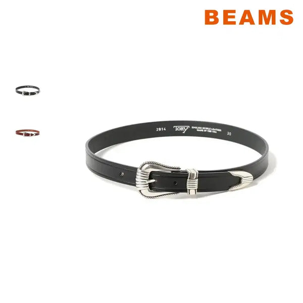 [BUNJANG] Beams Tori Leather Creased Belt / 빔즈 토리 레더 크리즈드 벨트