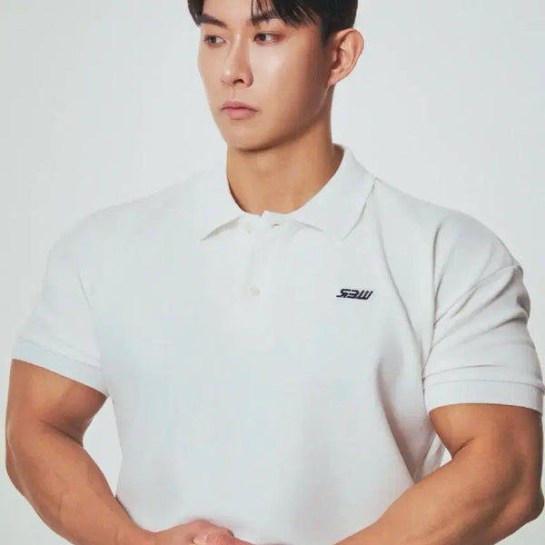 [BUNJANG] RBW White Polo T-Shirt L Freedom All Night / RBW 화이트 카라티 압도 프리덤 올라잇