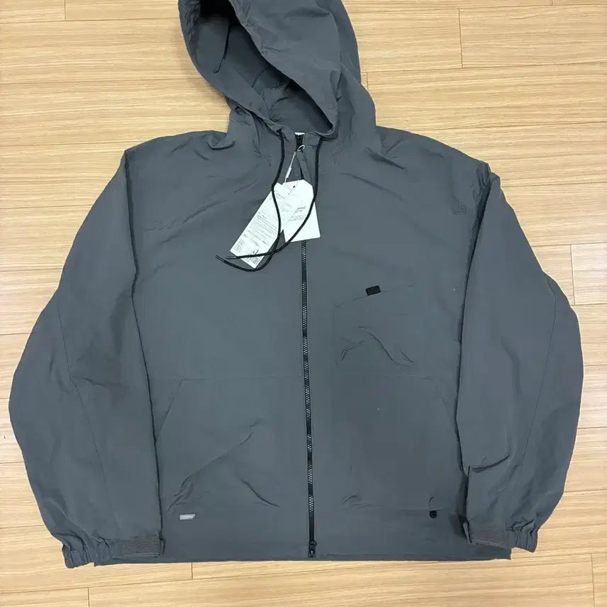 [BUNJANG] Espionage Windbreaker Jacket Charcoal / 에스피오나지 바람막이 챠콜