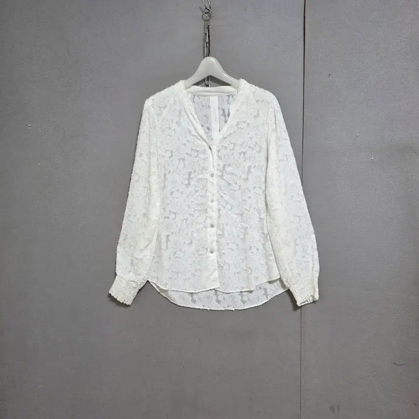 [BUNJANG] Sisley White Blouse Size 42 / 시슬리 화이트 블라우스 42   n7603