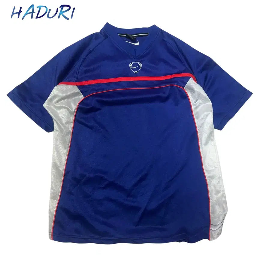 [BUNJANG] Nike 00s Japan Blue Swoosh T-Shirt Jersey L / 나이키 00s 일본판 블루 스우시반팔저지 L