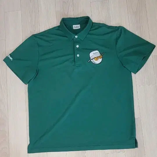 [BUNJANG] Malbon Men's Green Short-Sleeve Polo Shirt (Size 100) / 말본 남성 반팔 카라티 그린 100 가슴단면 54