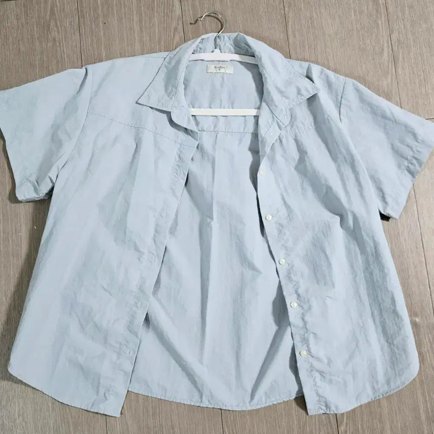 [BUNJANG] Topin Short Sleeve Shirt Light Blue / 토핀 반팔 셔츠 라이트 블루