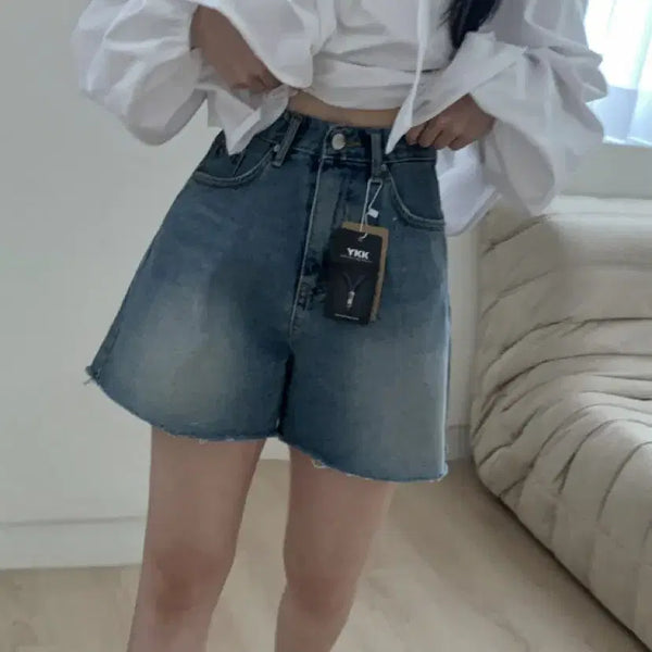 [BUNJANG] A-Line Fit Denim Pants (Medium Wash) / A라인핏 데님 청바지 팬츠 중청