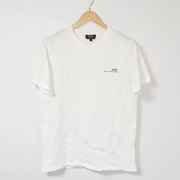 [BUNJANG] A.P.C. Mini Logo Short Sleeve Crewneck Spellout T-Shirt Size L / 아페쎄 A.P.C 미니로고 반팔 라운드넥 스펠아웃 L
