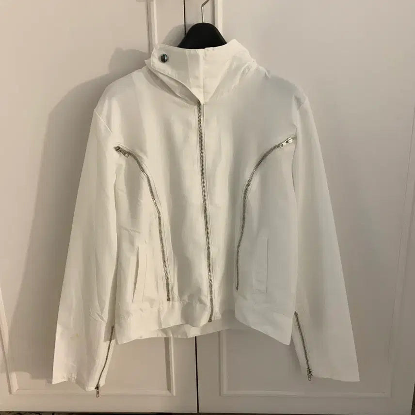 [BUNJANG] Y2K Style White Zipper Jacket / y2k 핏 미친 힙한 지퍼 자켓