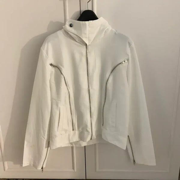 [BUNJANG] Y2K Style White Zipper Jacket / y2k 핏 미친 힙한 지퍼 자켓