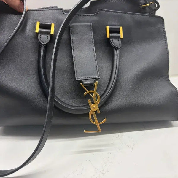 [BUNJANG] Saint Laurent Cabas Bag Black Gold Hardware / 생로랑  카바스백 블랙 금장
