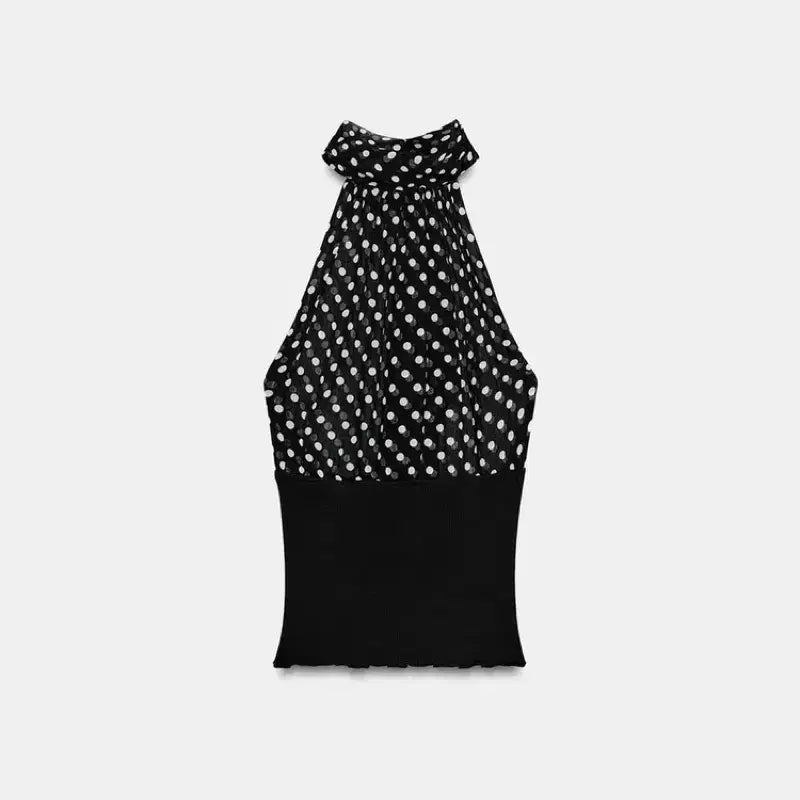 [BUNJANG] Zara Polka Dot Halter Top / 도트 홀터 나시 탑 zara 새상품