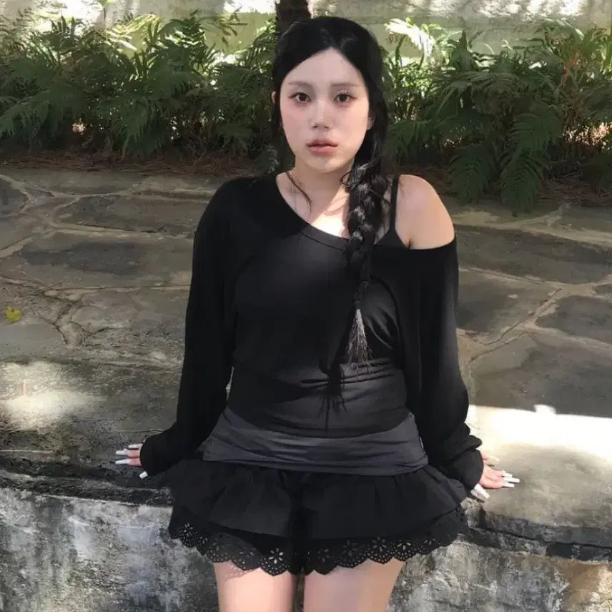 [BUNJANG] Daisy Too L Modal Spandex Long Sleeveless Top Charcoal / [새상품] 데이지투엘 모달 스판 롱롱 컬러 나시 차콜