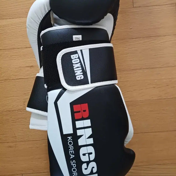 [BUNJANG] Ringside Boxing Gloves 14oz Black/White / 링사이드 복싱 글러브 14oz 블랙/화이트