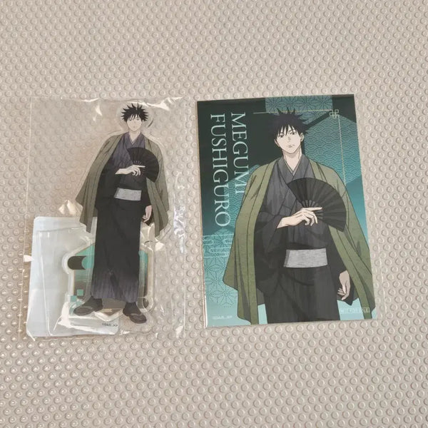 [BUNJANG] Jujutsu Kaisen Tsutaya Collab Fushiguro Megumi Kimono Acrylic Stand & POB Postcard Bundle Set / 일괄 ) 주술회전 츠타야 기모노 아크릴 스탠드 구매 특전 엽서 메구미