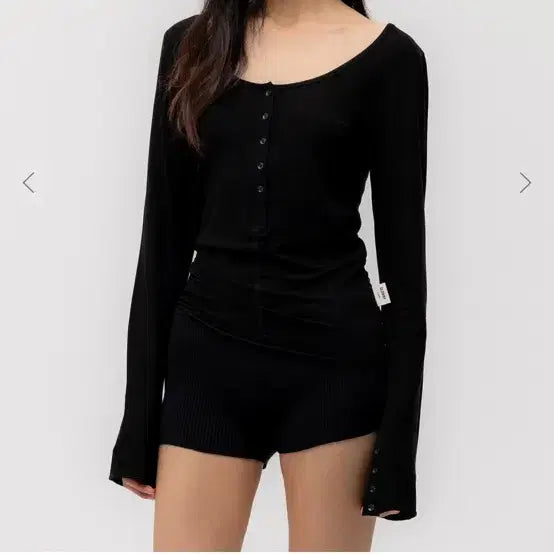 [BUNJANG] GLOWNY Button Long Sleeve Shirt / 글로니 버튼 롱슬리브 긴팔