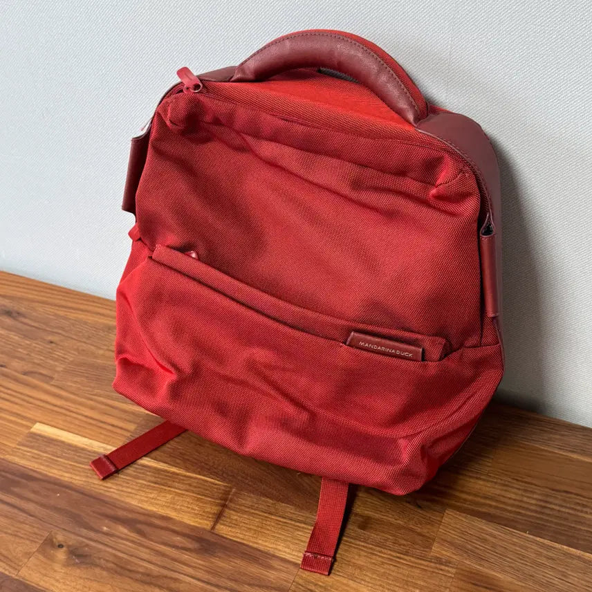 [BUNJANG] Mandarina Duck Tank Backpack Briefcase Bag Red / 만다리나덕 탱크 백팩 브리프 케이스 가방 레드 팝니다.