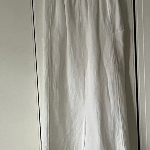 [BUNJANG] Linen Blend Long Skirt / 린넨라이트치마