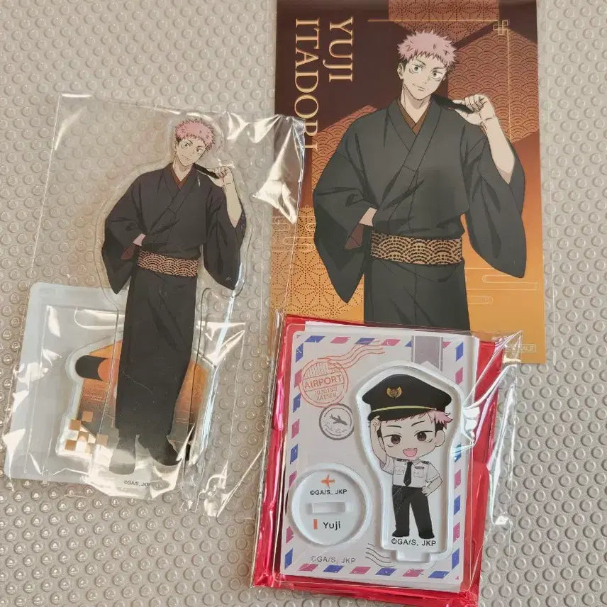 [BUNJANG] Jujutsu Kaisen Yuji Itadori Tsutaya Haneda Collaboration Bundle Set Acrylic Stand & POB / 일괄) 주술회전 츠타야 하네다 아크릴 스탠드 특전 이타도리 유지