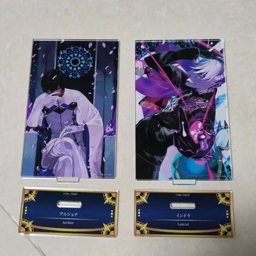 [BUNJANG] Fate/Grand Order Arjuna & Indra Acrylic Stand Bundle / fgo 아르주나 인드라 아크릴스탠드 일괄 페그오