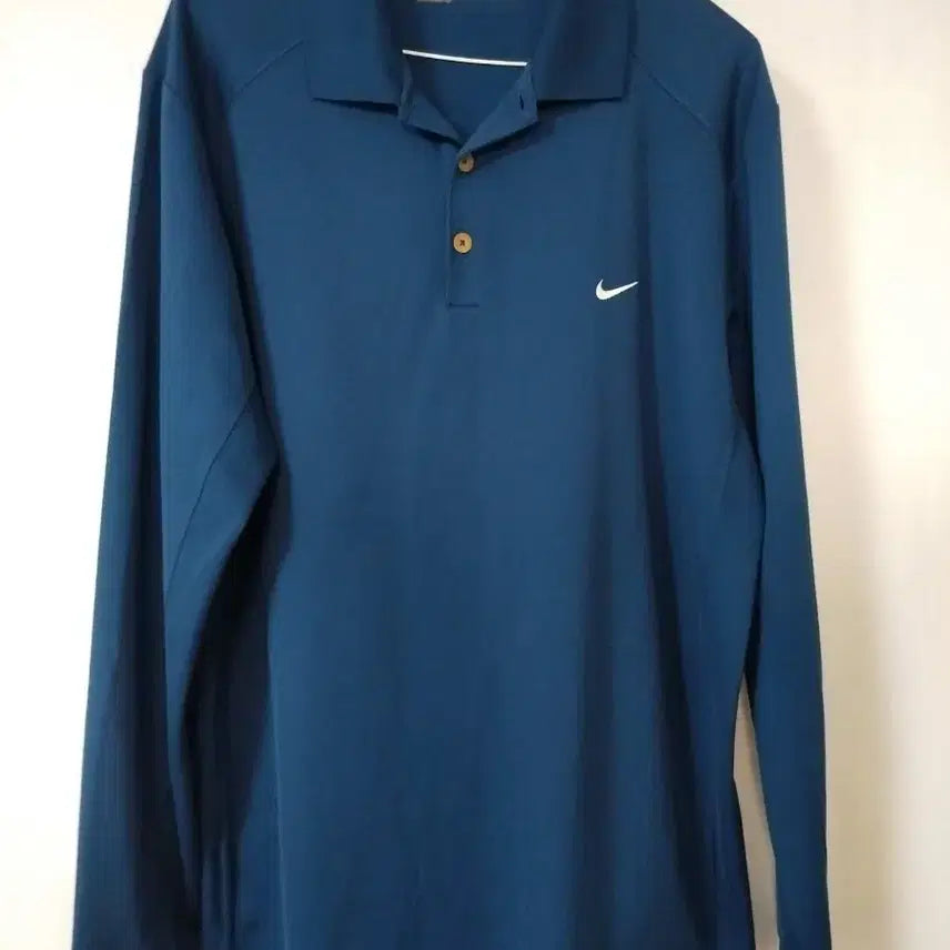 [BUNJANG] Nike Golf Long Sleeve Polo Shirt Navy 105 / 나이키 골프 긴팔 카라티 남색 105