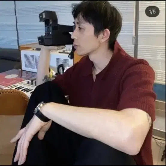 [BUNJANG] Stussy Cable Knit Polo Black L / 스투시 케이블 폴로 니트 블랙 L